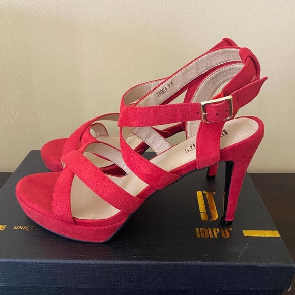 IDIFU Shoes - IDIFU Women's Dress Platform High Heels Strappy Heeled Sandals